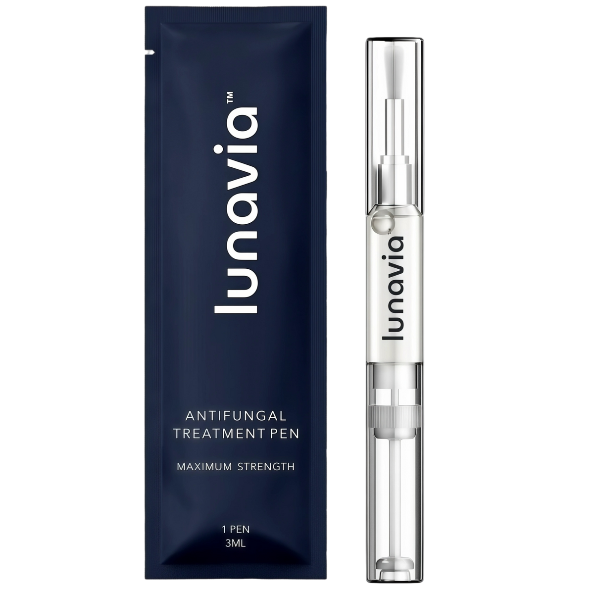 Lunavia Antifungal Pen – Cures Most Athlete’s Foot, Jock Itch, and Ringworm - 25% Undecylenic Acid with added Tea Tree, Jojoba, Clove Bud Oils & Aloe- 1-Pack Twist Pen(3ML Volume)